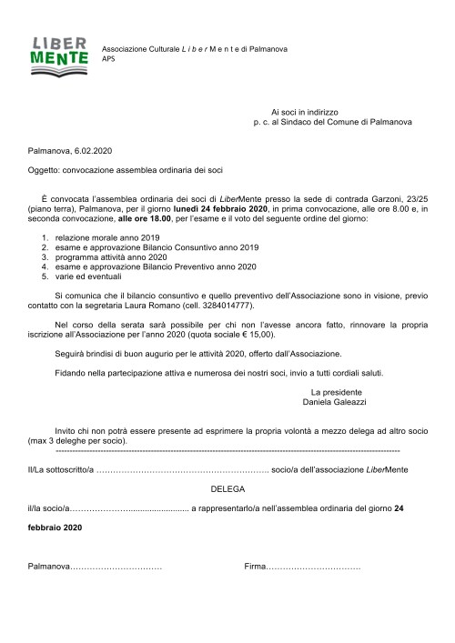 invito assemblea 2020